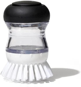 Good Grips Soap Dispensing Palm Brush w/ Durable Nylon Bristles-Black/Clear/Whit - Picture 1 of 13