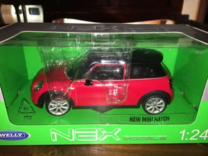 New Mini Hatch Red Welly 1:24 - Foto 1 di 1