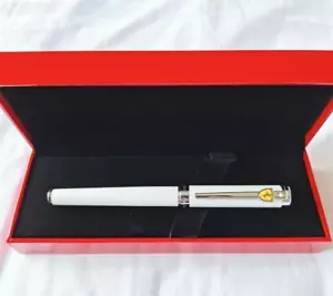SHEAFFER FERRARI Intensidad Brillo Blanco Pluma Estilográfica Colaboración Acero, F - Imagen 1 de 20