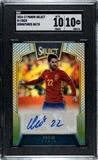 2016-17 Panini Select Soccer Isco Signatures Auto 50/78 Spain SGC 10|10 GM