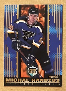 Michal Handzus Rookie 1998-99 Pacific Dynagon Ice #158 St. Louis Blues Star NM+