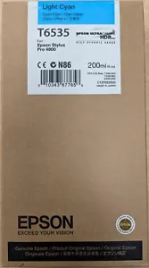 Epson T6535 Cartuccia ciano chiaro - 200 ml (per Epson Stylus Pro 4900) - Foto 1 di 1