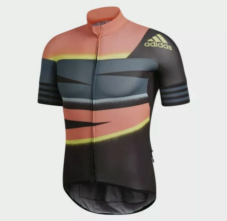 adidas Adistar Cycling Ciclismo Form Fitting Jersey Fj6573 Solar Red XL