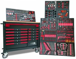 Werkzeugwagen gefüllt KFZ Werkzeugkiste XXL Werkstattwagen mit Werkzeug bestückt - Bild 1 von 20