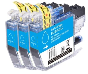 3 Stück Cyan Tinte kompatibel zu Brother LC3013 MFC-J491DW MFC-J497DW MFC-J895DW - Bild 1 von 1