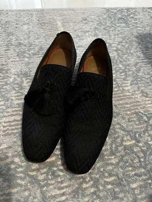 正品 Christian Louboutin 黑色男式乐福鞋 45.5 码穿过一次! MSRP 995 — 第 1/4 张图片