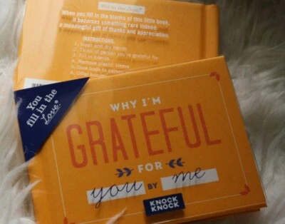 NEW Why I`m Grateful for You Fill in the Love Gratitude Journal Thanksgiving  - Image 1 of 4