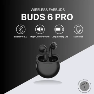 Buds 6Pro Wireless Earbuds - Bluetooth 5.0 with Touch Control for iPhone/Android - Zdjęcie 1 z 6