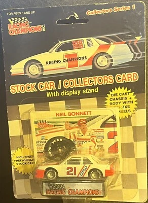 RACING CHAMPIONS 1989 NASCAR Stock Car Collector #1 Neil Bonnett #21 Citgo 1:64 Foto 1 de 3