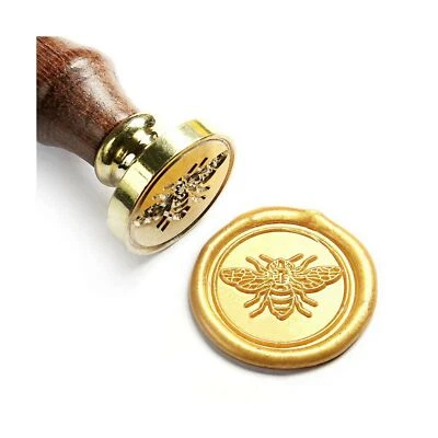 Lindo sello de cera de abeja melífera decoración letras sellado regalo envoltura tipos artísticos Foto 1 de 4