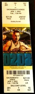 BEAUTIFUL INDIANA PACERS 2002-03 TICKET STUB v SACRAMENTO KINGS - JEFF FOSTER - Picture 1 of 1