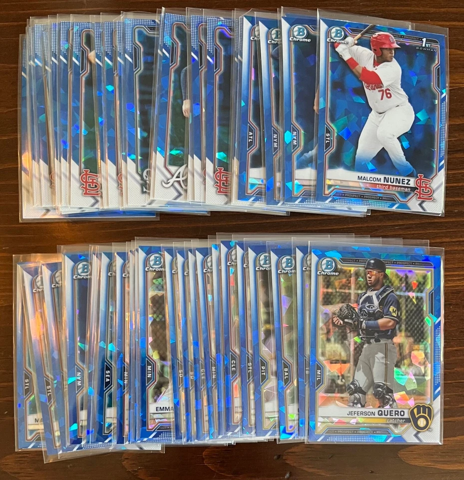 2021 Bowman Chrome and Draft Sapphire Baseball Base & Parallels - You Pick - Image 1 of 1