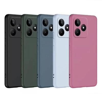 Cover Realme C61 RMX3933 Realme C63 4G RMX3939 Silicone Custodia Morbida + Vetro - Immagine 1 di 4