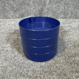 Vintage MCM InterDesign Mauve Blue Round Swivel Desk Jewelry Organizer 4 Levels - Picture 1 of 12
