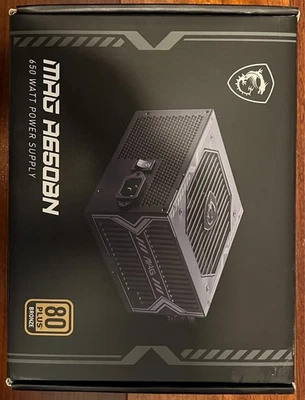 MSI MAG A650BN 650W 80 Plus Bronze ATX Power Supply Unit with UK Plug - Image 1 of 2