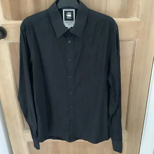 G-star Raw Correct Line Mens Black Shirt Medium See Description - Picture 1 of 22