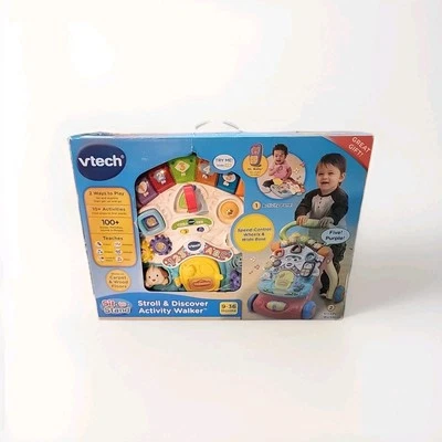 VTech Stroll Discover Activity Walker Shape Sorter Piano Keys Dual Speed Control - Image 1 of 4