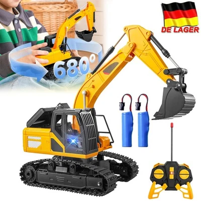 2,4 GHz RC Ferngesteuerter Kettenbagger Bagger + Holzgreifer voller Funktion DHL - Bild 1 von 4