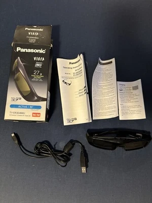Panasonic Viera TY-ER3D4MU Active Shutter 3D Glasses Rechargeable Bluetooth HD - Image 1 of 4