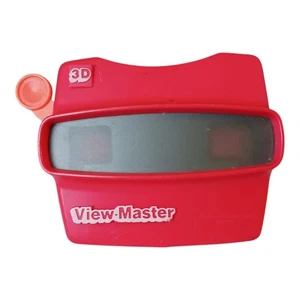 Vintage Red Viewmaster 3D View-Master Viewer Orange Lever Made in USA - Picture 1 of 3