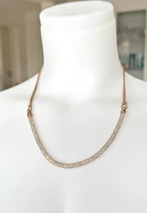 Collar italiano cadena plata 925 chapado en oro rojo malla diseño 50 cm máximo! - Imagen 1 de 20