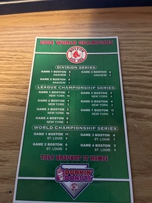 Магнит пончики Dunkin 2004 чемпион мира Boston Red Sox - Изображение 1 из 2