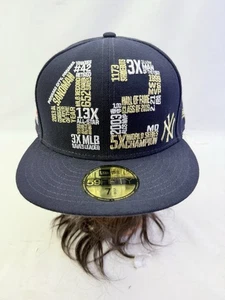 Mariano Rivera New York Yankees HOF 42 Stats Hat New Era Sz 7 5/8 Fitted 59Fifty - Picture 1 of 11