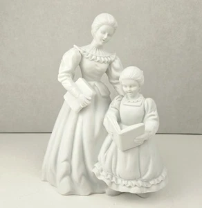 Dept 56 Winter Silhouettes Woman & Girl Caroler Figurines - Picture 1 of 11