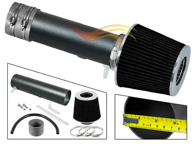 BCP RW GREY For 04-06 MDX/05-06 Odyssey/06-08 Pilot V6 Ram Air Intake Kit+Filter - Image 1 of 3