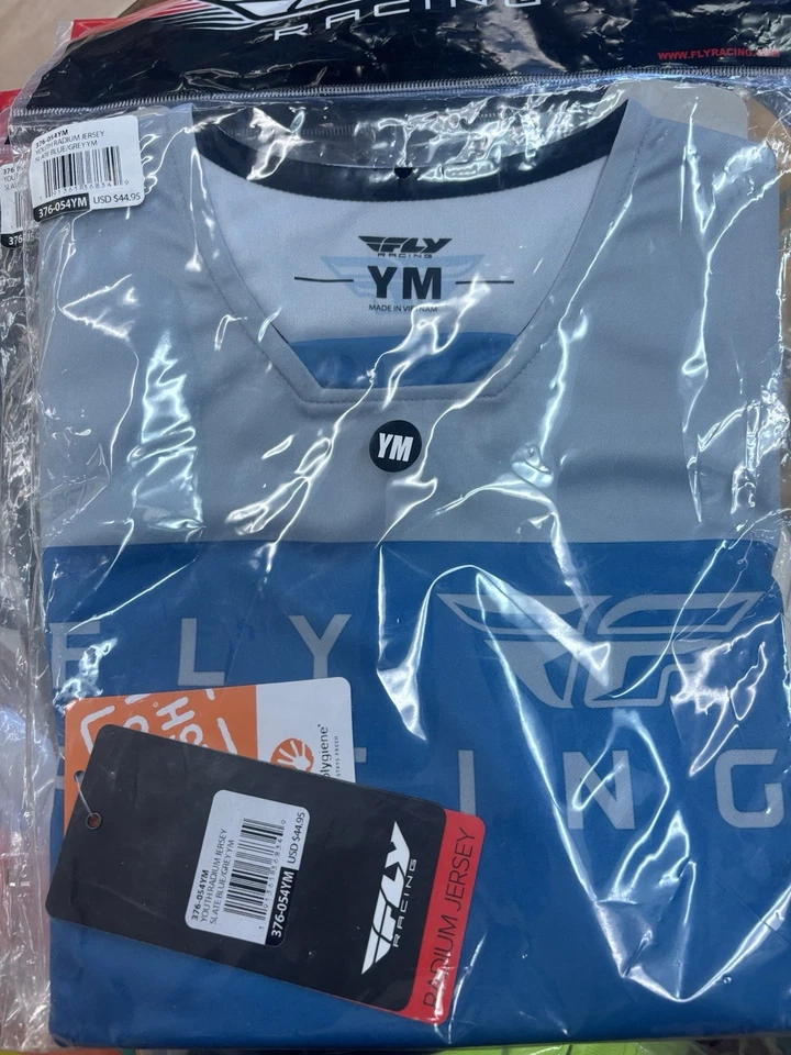 Camiseta deportiva de motocross Fly Racing jóvenes niños mediana negra naranja MotoX MX montar tierra Foto 1 de 1