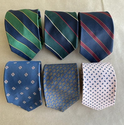Corbatas Brooks Brothers vintage - 100 % seda - fabricantes - Brooksgate - Lote de 6 corbatas Foto 1 de 4