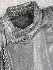 Belstaff Vintage Leather Mens Motorcycle Jacket Sz 44 Excellent Condition Biker - Picture 1 of 24