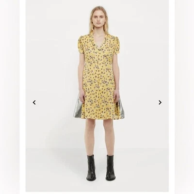 Junya Watanabe - Comme des Garcons | Vestido estampado floral panel plateado Foto 1 de 4