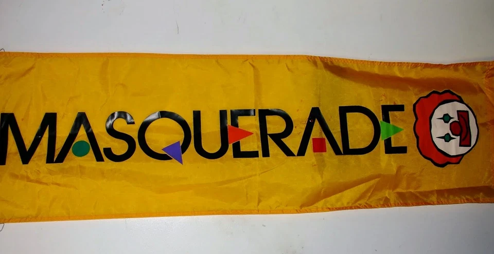 Mascarada 5 pies Banner Fiesta Payaso Cara Halloween Amarillo Carnaval Niños Lavable Foto 1 de 1