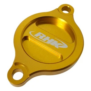 RHK Oil Filter Cover Suzuki RMZ250/450 07-22 Gold - Picture 1 of 4