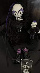Tragedy Ann Doll Set Rag Doll + MINI Living Dead Doll HOT TOPIC Exclusive Goth - Picture 1 of 12