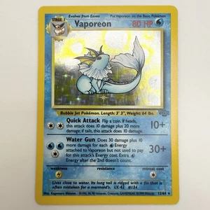 Vaporeon holo foil Pokemon TCG Jungle #12 raro LP - Foto 1 di 2