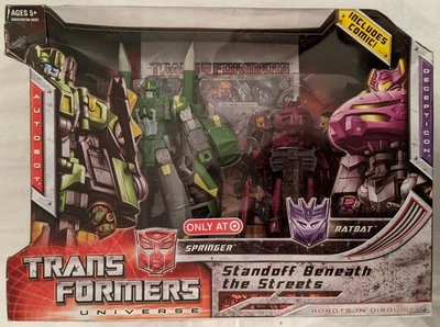 2008 TRANSFORMERS UNIVERSE STANDOFF BENEATH THE STREETS SPRINGER & RATBAT - Image 1 of 4