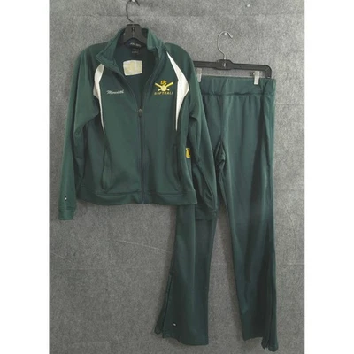 Holloway US Softball Tracksuit Set Womens M Green Full Zip Jacket Pants Baseball - Image 1 of 4
