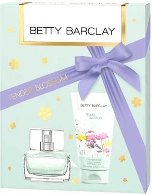 Betty Barclay Damen Set Eau de Toilette Natural Spray 20 ml &75 ml Creme Dusche