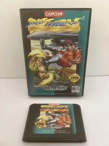 Street Fighter II': Special Champion Edition (Sega Genesis, 1993) Estuche y juego - Imagen 1 de 11