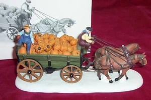 DEPT 56 NEW ENGLAND HARVEST PUMPKIN WAGON 56591 BOX - Picture 1 of 1