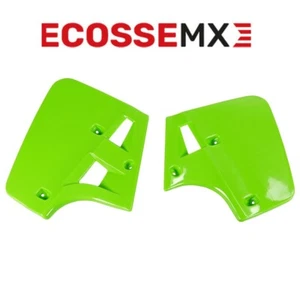 Cucharas de radiador verde Kawasaki KX250 KX500 1987 2703 026 EVO - Imagen 1 de 7