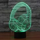 Lampe led 3D headphone Casque DJ multicolore 7 couleurs avec programmation auto