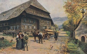 Höllental Himmelreich Schwarzwald AK uralt Hoffmann Baden-Württemberg 2401139 - Picture 1 of 2