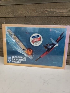 Vtg 1996 FX Schmid Battle of MIDWAY: TURNING POINT WWII 1000 Pc Puzzle Complete - Picture 1 of 3