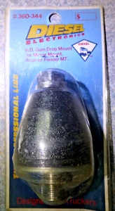 Diesel 360-344 Czarna antena do radia CB Wytrzymała gumowa drop Beehive Stud NOS - Zdjęcie 1 z 8