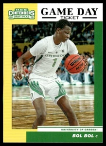 2019-20 Panini Contenders Draft Picks Game Day Ticket Bol Bol Oregon Ducks #14 - Picture 1 of 2