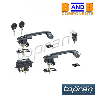 DOOR HANDLES LOCK SET TAILGATE LOCK IGNITION LOCK VW GOLF MK3 1H0898081S A1005 - Image 1 of 4