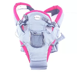 Mochila portabebés Jeep correas ajustables ligera roja y gris - Imagen 1 de 4